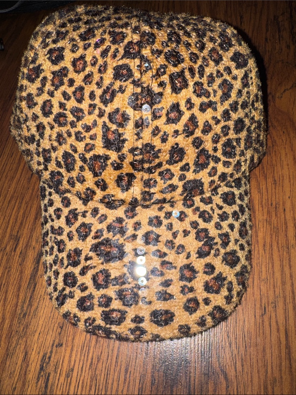 Leopard Print Kids' Baseball Cap - Brown